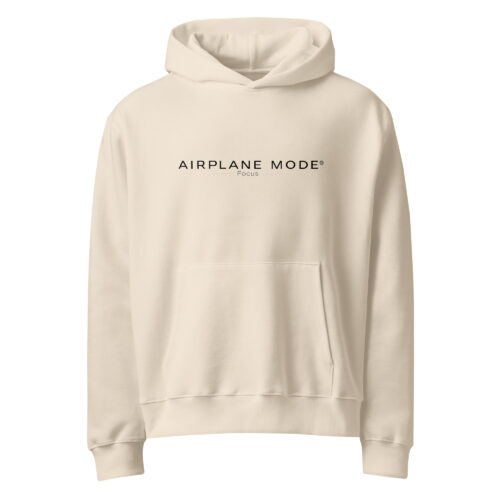AIRPLANE MODE® Oversized Heavyweight Hoodie — Calm & Focus Edition