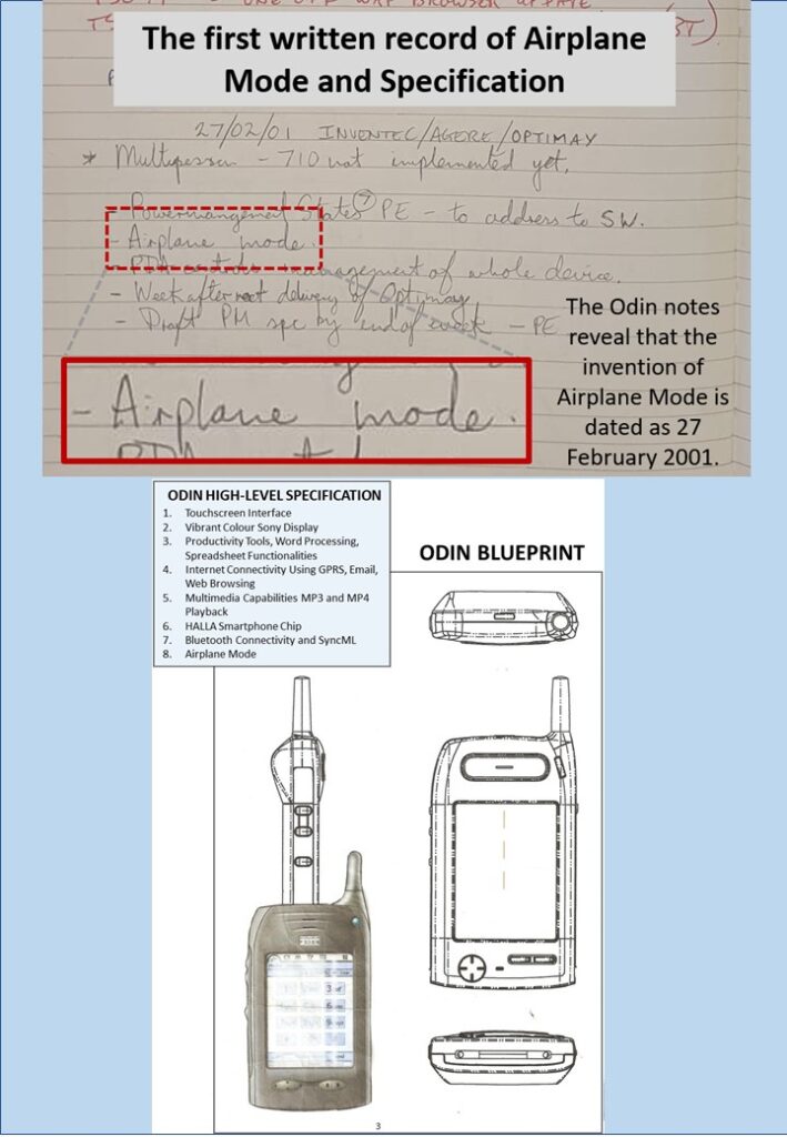 First modern smartphone engineering notebooks at TNMOC.