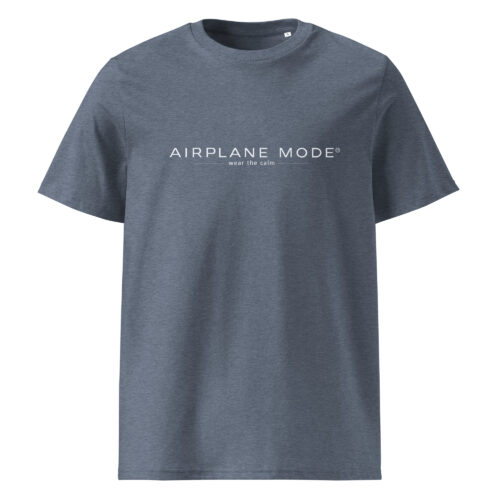 Airplane Mode® Organic Cotton Tee – The 'Presence' Essential – Dark Heather